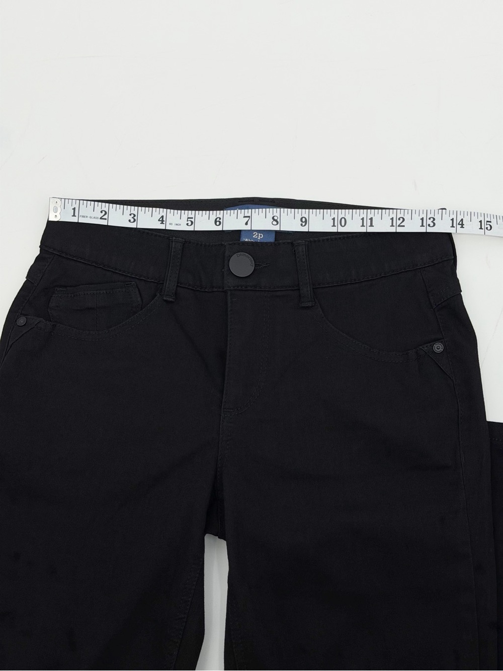 Democracy Ab"solution Kathryn Black Itty Bitty Bootcut Jeans Mid Rise 2P Petite - Picture 10 of 14